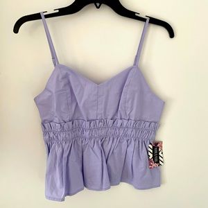 Spring Lavender peplum top